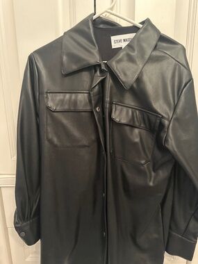 Steve Madden faux leather blazer